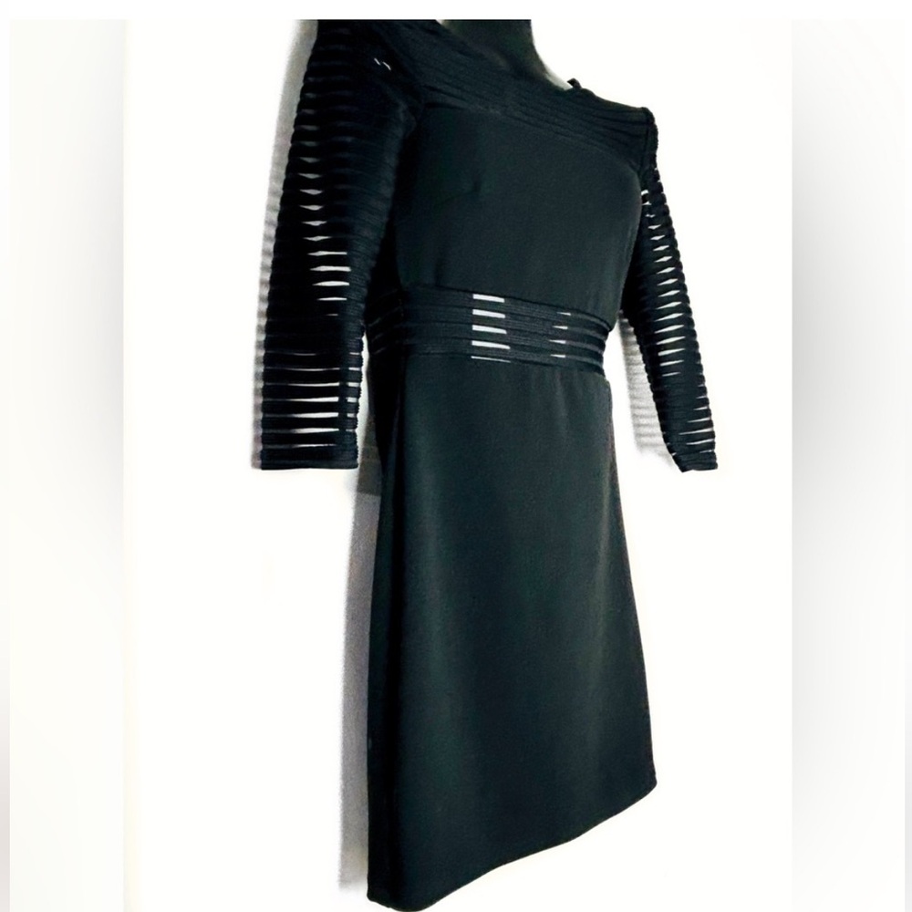 Lulu's Black Sheer Sleeve Dress NWOT